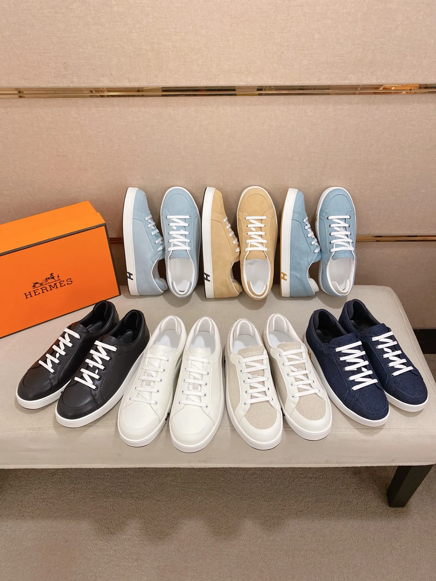 Men's clothing and shoes💰: 442💰《HERMES》【Classic original single version】Hermès; top 🔝purchase agent🔍🔍men's latest 🇺🇸 counter sales simultaneously, imported from Italy original ▲▲cowhide ▲▲ (high-end, nobility, class) ) Exquisite workmanship (Italian 🇮🇹 imported water-dyed 🐂 cowhide lining) sole: original sole provided by the original factory, ⚠️exclusive double-layer activity·TPR·rubber·combined molded outsole; super comfortable·wear-resistant·non-slip·environmental protection The real thing is more beautiful if you take the real thing (high quality, follow the order). You can enter and exit the counter at will * Number of yards: 38-44 (45 can be customized and cannot be returned or exchanged)